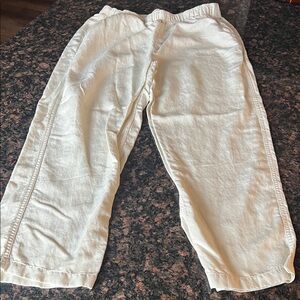 Abercrombie & Fitch Cream pants -size medium